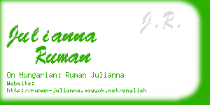 julianna ruman business card